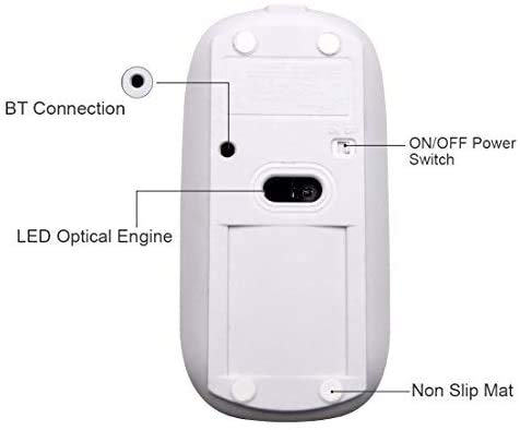Chargeur sans fil Bluetooth Souris d'ordinateur pour-3