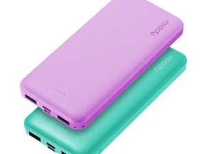 Lot de 2 chargeurs portables Miady 10000