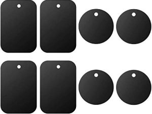 DSTELIN Lot de 8 plaques métalliques universelles
