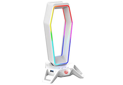 Support pour casque USB RVB avec 3-3