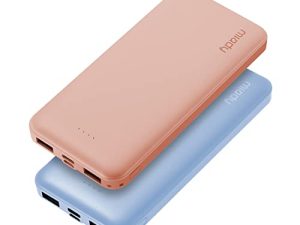 Lot de 2 chargeurs portables Miady 10000