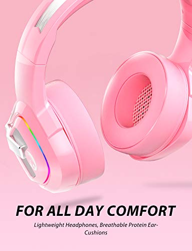 ZIUMIER Z66 Casque de jeu rose pour-4