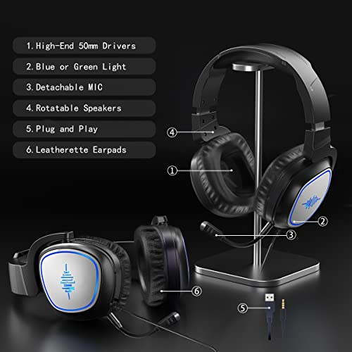 GAMELITE Casque de jeu pour Xbox One