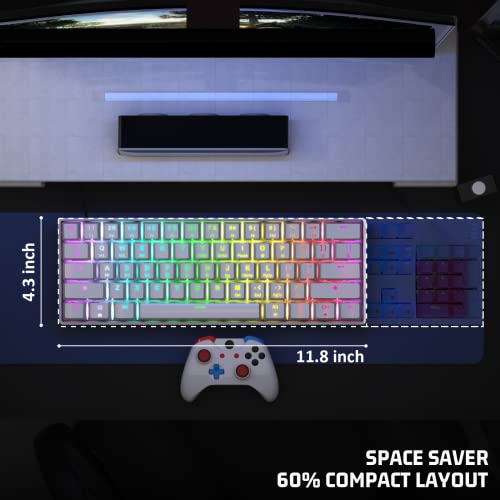 Targeal Clavier Gaming Mécanique 60% - 61-3