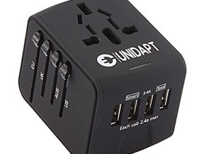 Unidapt Adaptateur secteur international Chargeur de voyage