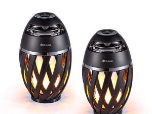 DIKAOU Haut-parleur à flamme LED