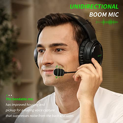 BINNUNE Casque de jeu avec micro pour-3