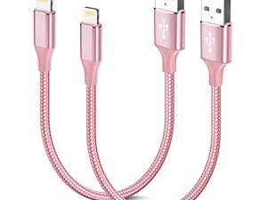 Chargeur court pour iPhone (lot de 2
