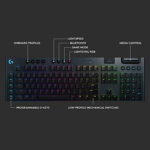 Logitech G915 Clavier de jeu mécanique sans-5