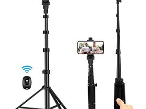 Trépied de téléphone Selfie Stick 64 pouces
