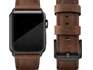 EDIMENS Bracelets en cuir compatibles avec Apple