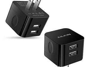 Lot de 2 chargeurs muraux USB