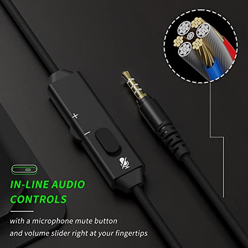 BINNUNE Casque de jeu avec micro pour-5