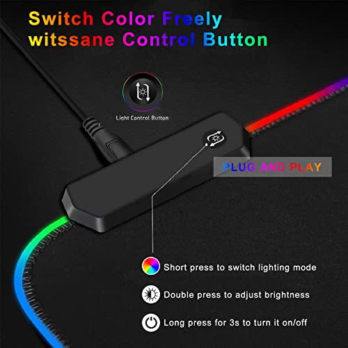 Tapis de souris de jeu LED RVB-4