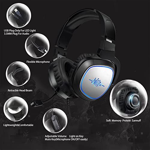 GAMELITE Casque de jeu pour Xbox One