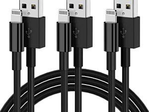 Lot de 3 [Certifié Apple MFi] Câble