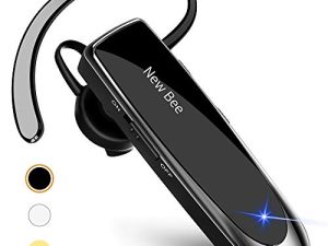 New bee Oreillette Bluetooth V5.0 Casque mains