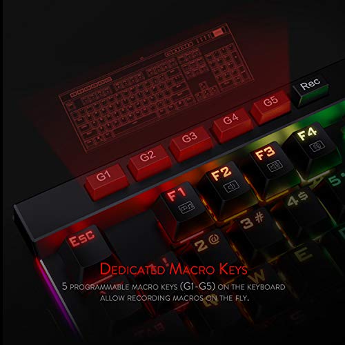 Clavier de jeu mécanique rétroéclairé Redragon K580-3