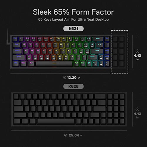 Redragon K631 Castor Clavier de jeu RVB-3