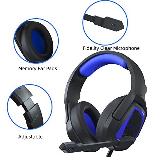 Emonoo Casque de jeu pour PS4 PS5-4
