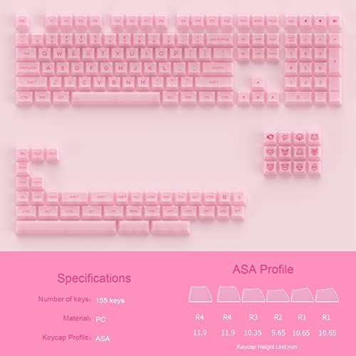 Akko Pink Keycaps Set
