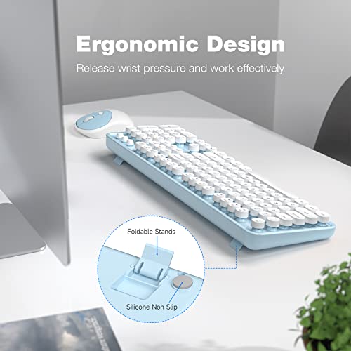 KNOWSQT Combo clavier et souris sans fil-3