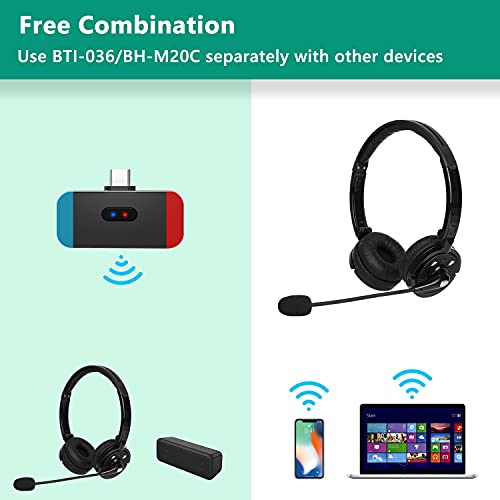 Giveet Casque de jeu sans fil avec-5