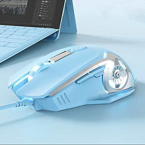 NACODEX AJ120 Souris de jeu bleue programmable-4
