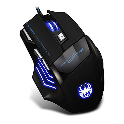 Zelotes Ergonomique 7200 DPI LED Optique Filaire-5