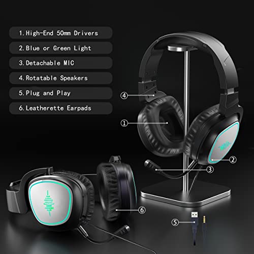 GAMELITE Casque de jeu pour Xbox One