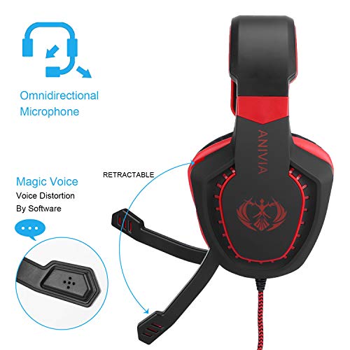 Anivia AH28 Over Ear Headphones Casques d'ordinateur-5
