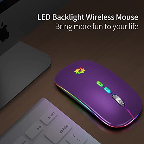 Souris sans fil LED Slim Silent Mouse-4