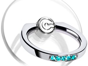 Support de bague de téléphone transparent -