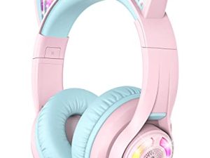 iClever Cat Ear Casque Bluetooth pour enfants