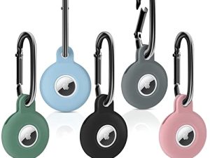 PXHDCN Porte-clés Airtag [Coque en silicone respectueuse