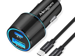 Meagoes Chargeur de voiture USB C
