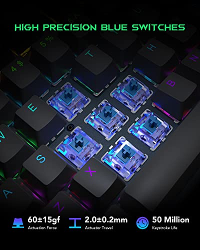 Clavier de jeu mécanique Black Shark RVB-3