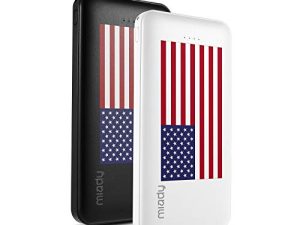 Miady Lot de 2 chargeurs portables double