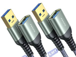 Lot de 2 câbles d'extension AINOPE USB