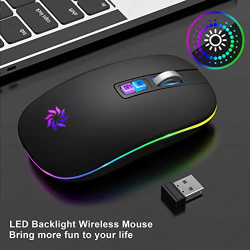 Souris sans fil LED Souris Bluetooth silencieuse-3