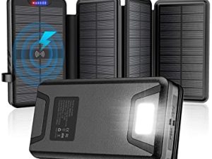 Chargeur solaire 38800mAh Banque d'alimentation solaire avec