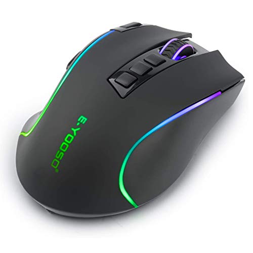 Niceon Souris de jeu sans fil RVB-3