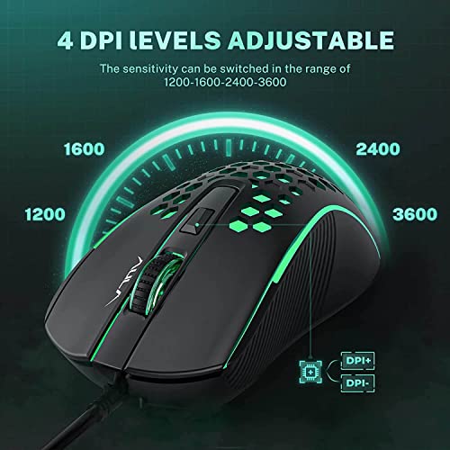 AULA Souris de jeu filaire