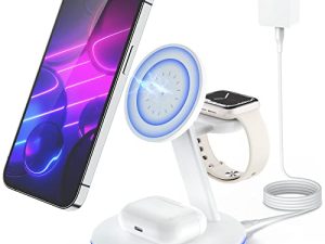 Station de charge magnétique sans fil pour