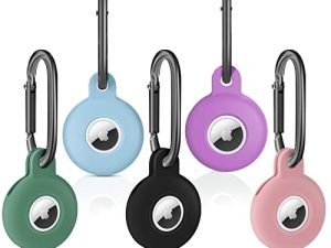 PXHDCN Porte-clés Airtag [Coque en silicone respectueuse