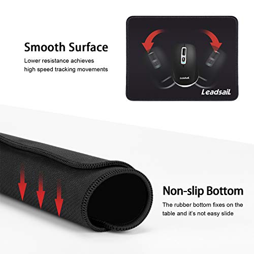 Tapis de souris LeadsaiL avec bord cousu