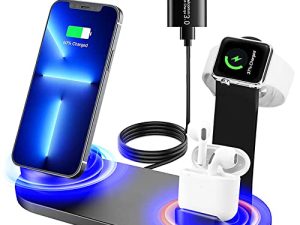 Station de charge 3 en 1 compatible