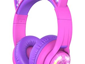 iClever Cat Ear Casque Bluetooth pour enfants