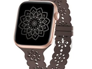 Bracelet en silicone floral compatible avec les