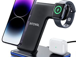 Station de charge Intoval pour Apple iPhone/iWatch/Airpods